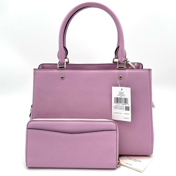 Kate Spade Leila Medium Satchel Crossbody Bag & Continental Wallet - Picture 3 of 10